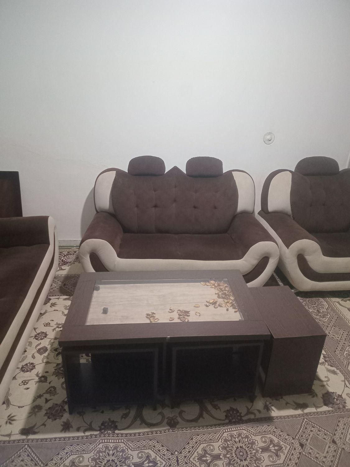 با سلام مبل ۷نفره با میزعسلی مبلمان درحدنو|مبلمان خانگی و میز عسلی|گرگان, |دیوار