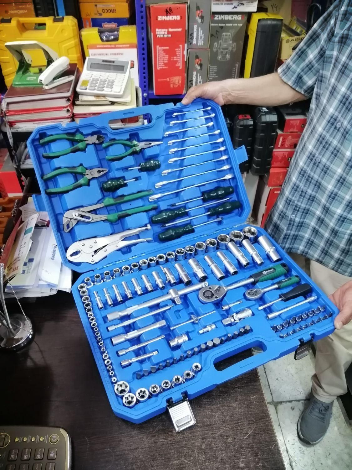 جعبه ابزار بکس و آچار کامل 131 پارچه|ابزارآلات|اصفهان, کشاورزی|دیوار