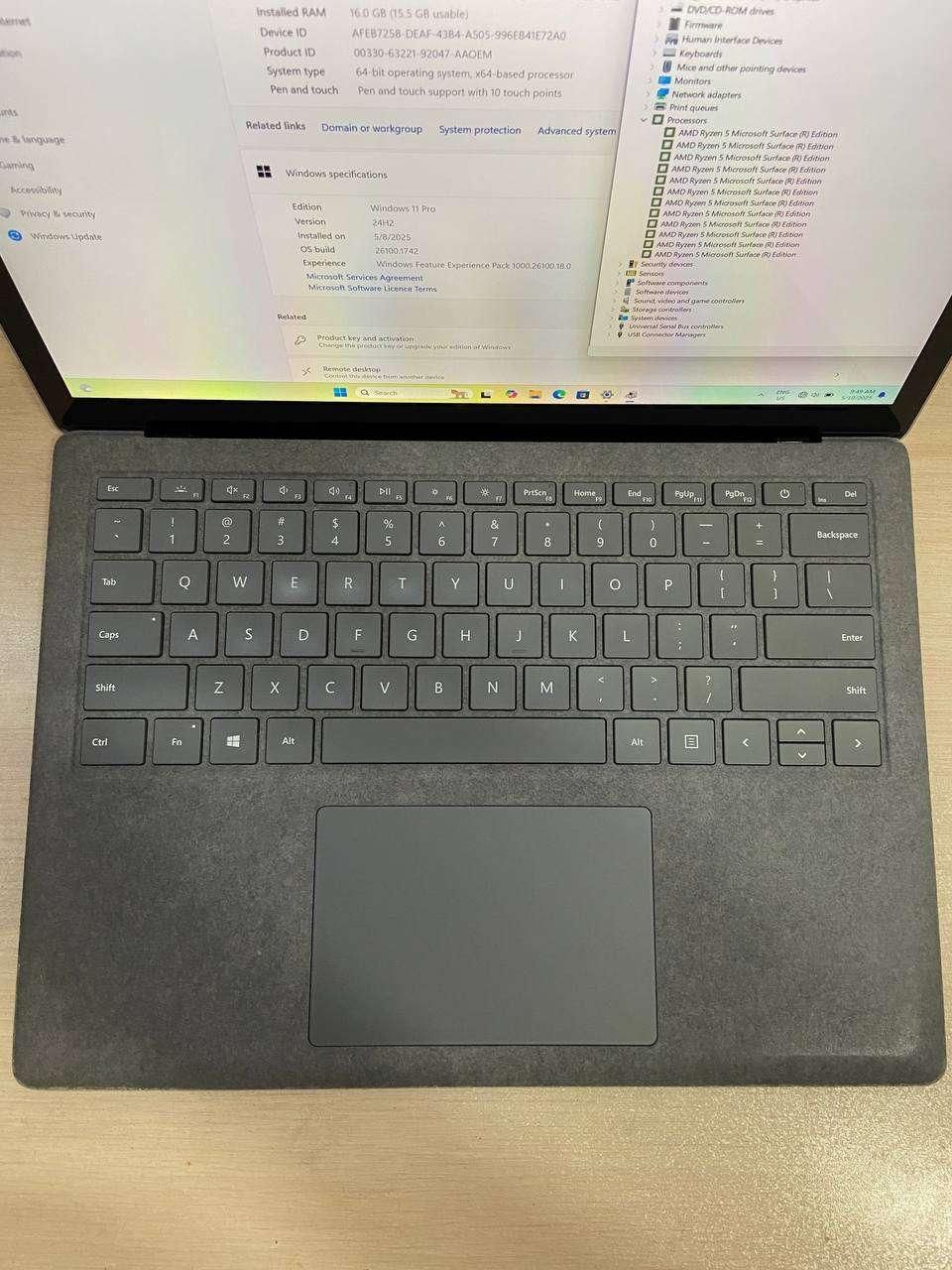 surface lap 4-ryzen 5-16-256-13inch|رایانه همراه|مشهد, سناباد|دیوار