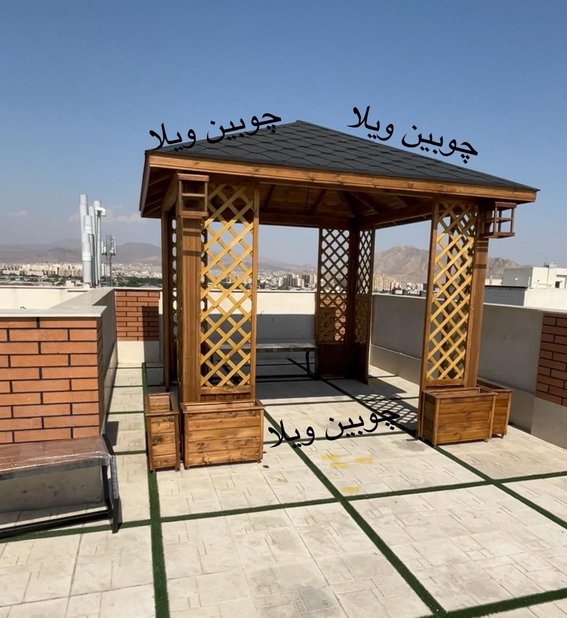 آلاچیق چوبی الاچیق فلزی بازسازی خانه|مصالح و تجهیزات ساختمان|تهران, شهرک راه‌آهن|دیوار