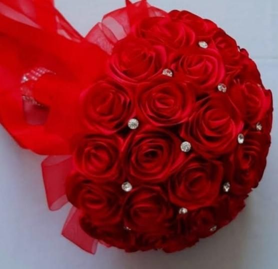 دسته گل ربانی عروس|گل مصنوعی|اراک, |دیوار