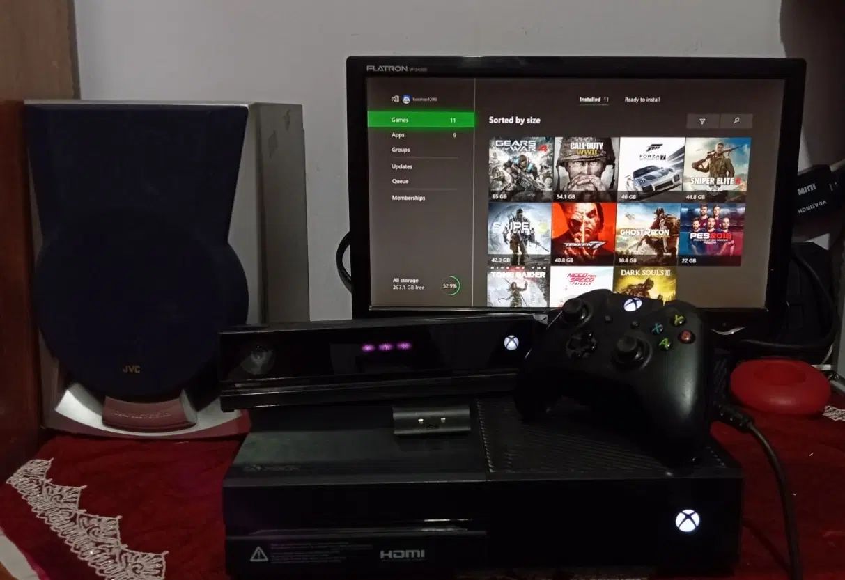 Xbox oneایکس باکس وان تمیز به همراه کینکت وتک دسته|کنسول، بازی ویدئویی و آنلاین|یزد, |دیوار