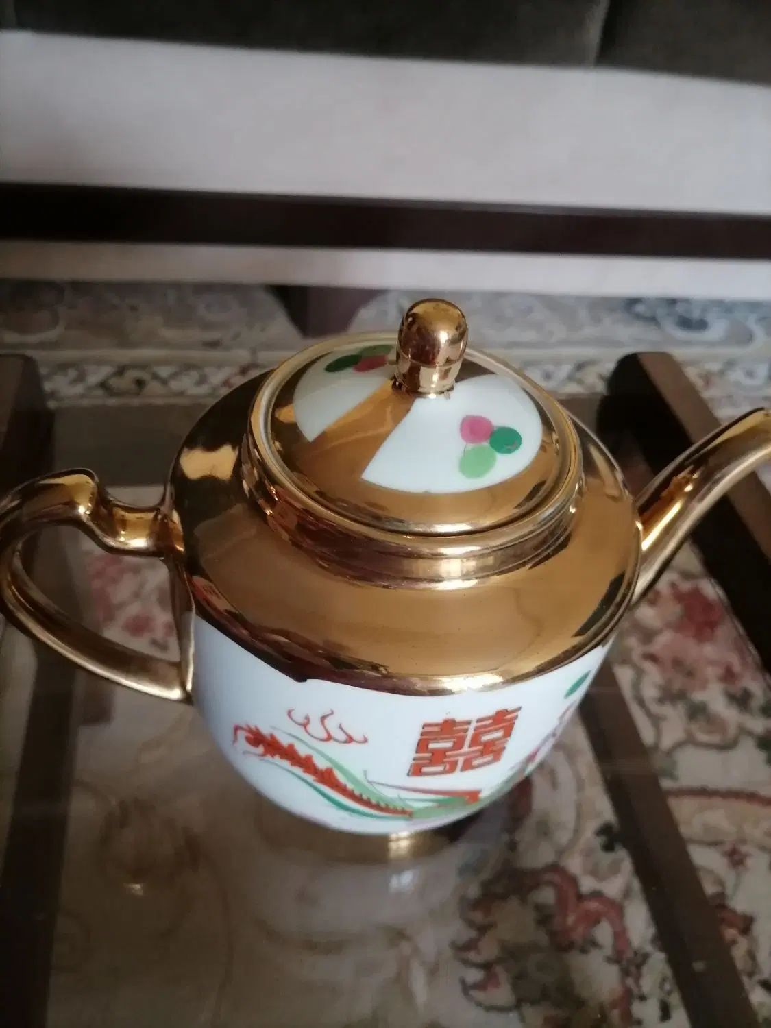 قوری اژدها قدیمی|قوری، کتری، قهوه‌ساز دستی|اصفهان, بهارستان|دیوار