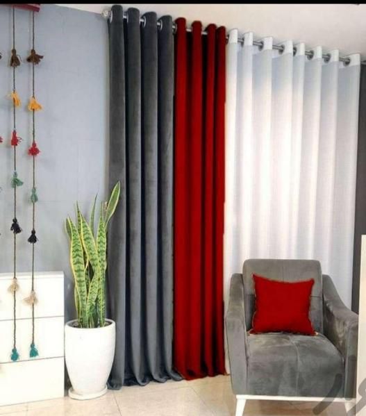 پرده تتیس مخمل،هازان،حریر شاین دار ،حریر  ،|پرده، رانر، رومیزی|تهران, عبدل‌آباد|دیوار