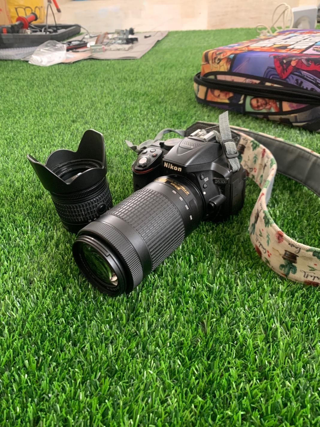 دوربین نیکون حرفه ای لنز زوم 70-300|دوربین عکاسی و فیلم‌برداری|لاهیجان, شقایق|دیوار