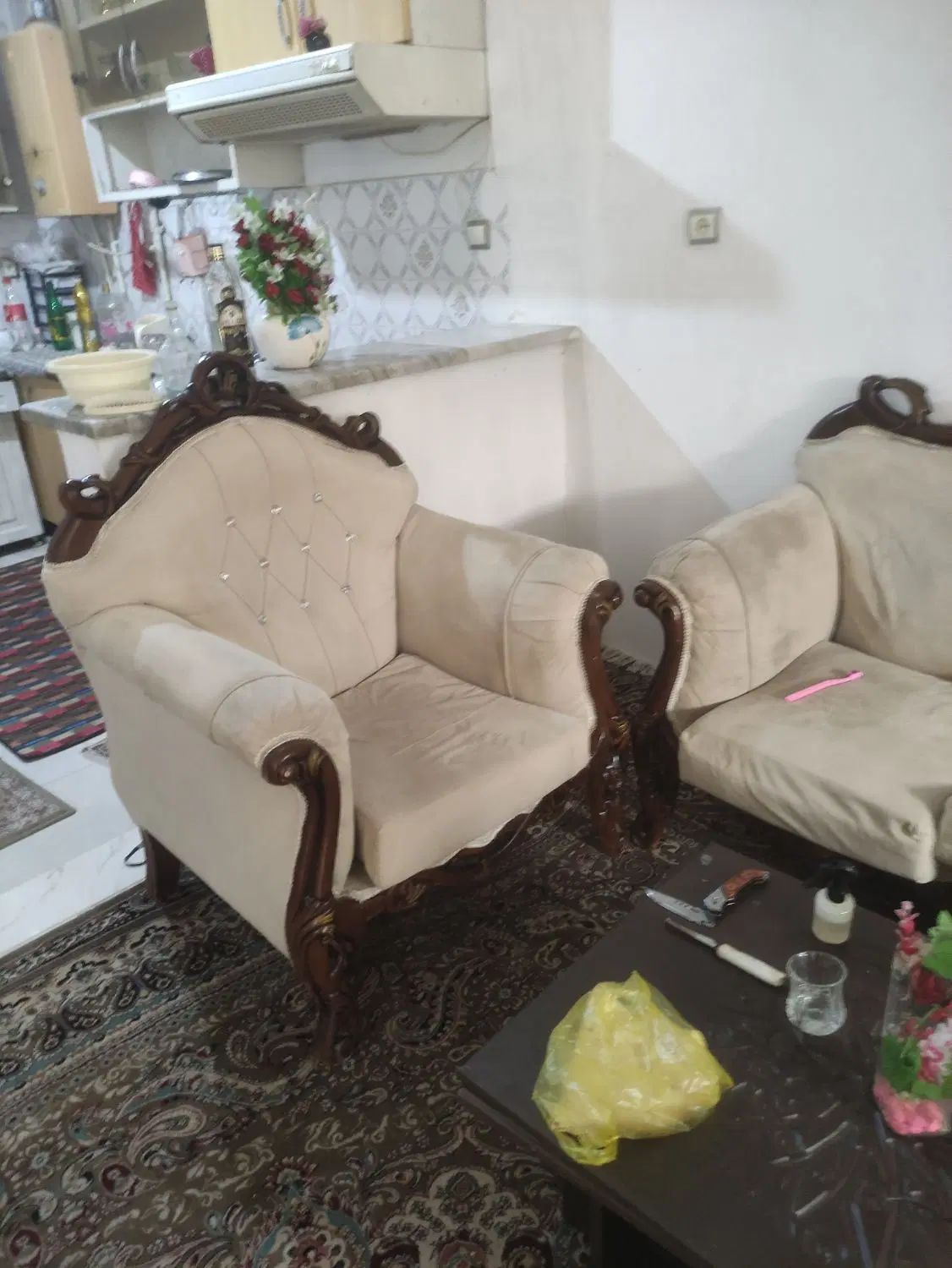 مبل7نفره|مبلمان خانگی و میز عسلی|کرج, مطهری|دیوار