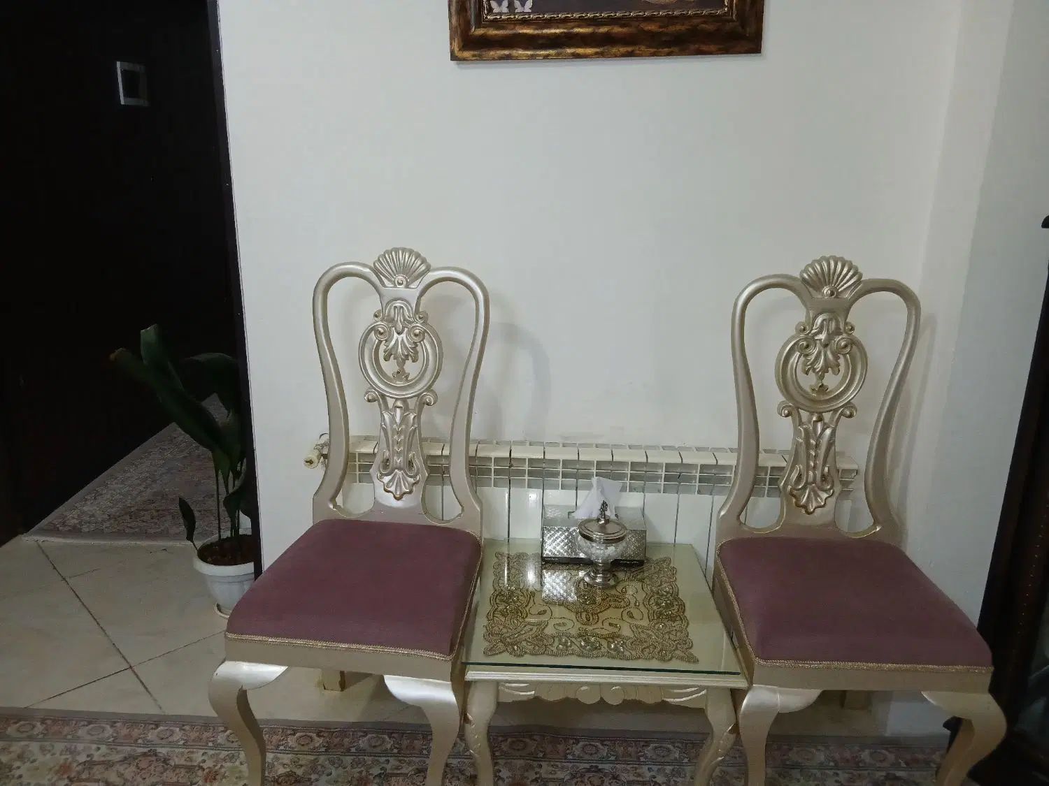 مبلمان و عسلی  به همراه دستک پرده|مبلمان خانگی و میز عسلی|مشهد, شهرک مهرگان|دیوار