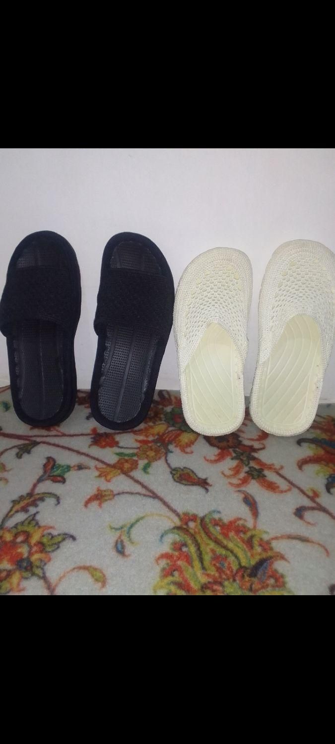 فروش دو عدد دمپایی دست بافت|کیف، کفش، کمربند|رامسر, |دیوار