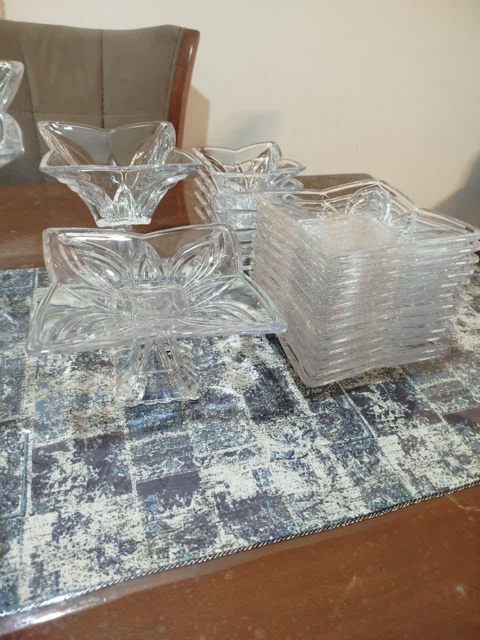 سرویس آجیل خوری کریستال|ظروف سرو و پذیرایی|قم, شهرک قدس|دیوار