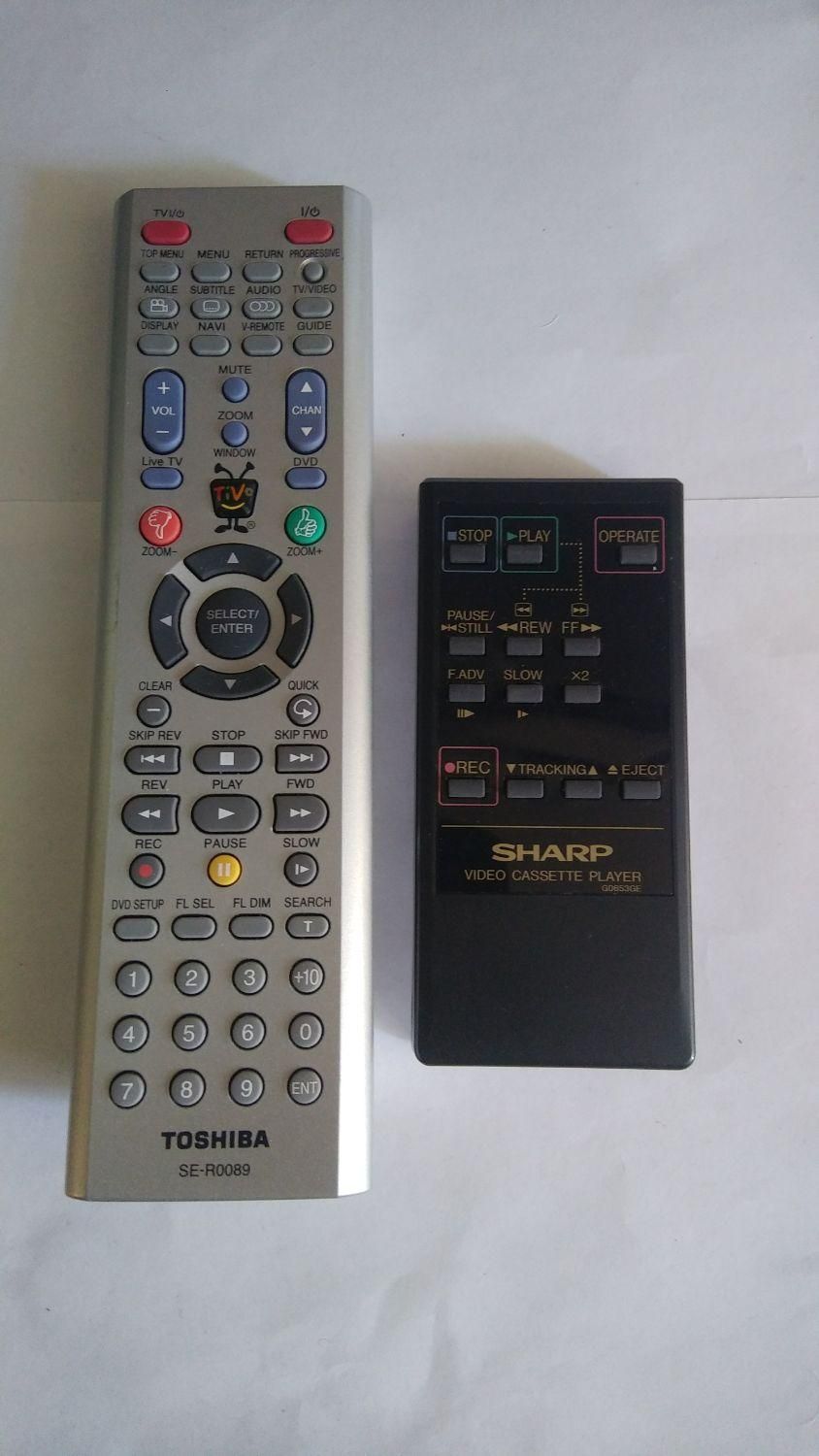 کنترل ویدیو SHARP شارپ|پخش‌کننده DVD و ویدیو|تهران, فلسطین (میدان انقلاب)|دیوار