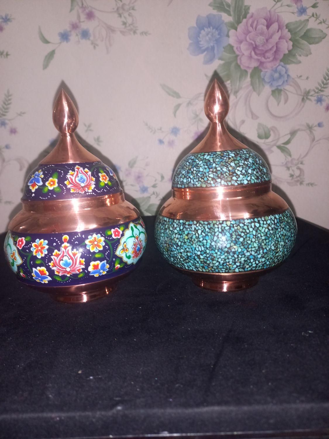 مس فیروزه‌ای با سنگ اصل فیروزه ای نیشابور|صنایع دستی و سایر لوازم تزئینی|تهران, مشیریه|دیوار