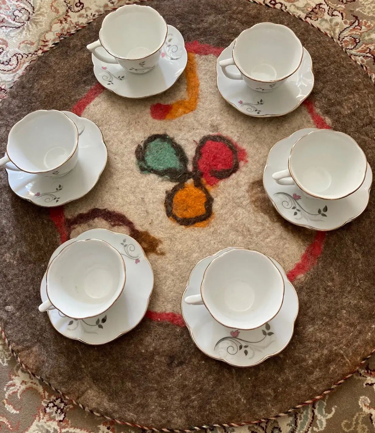 ست برند مقصود فنجان نلبکی با شیرخوری و قندان|ظروف سرو و پذیرایی|تهران, ارم|دیوار