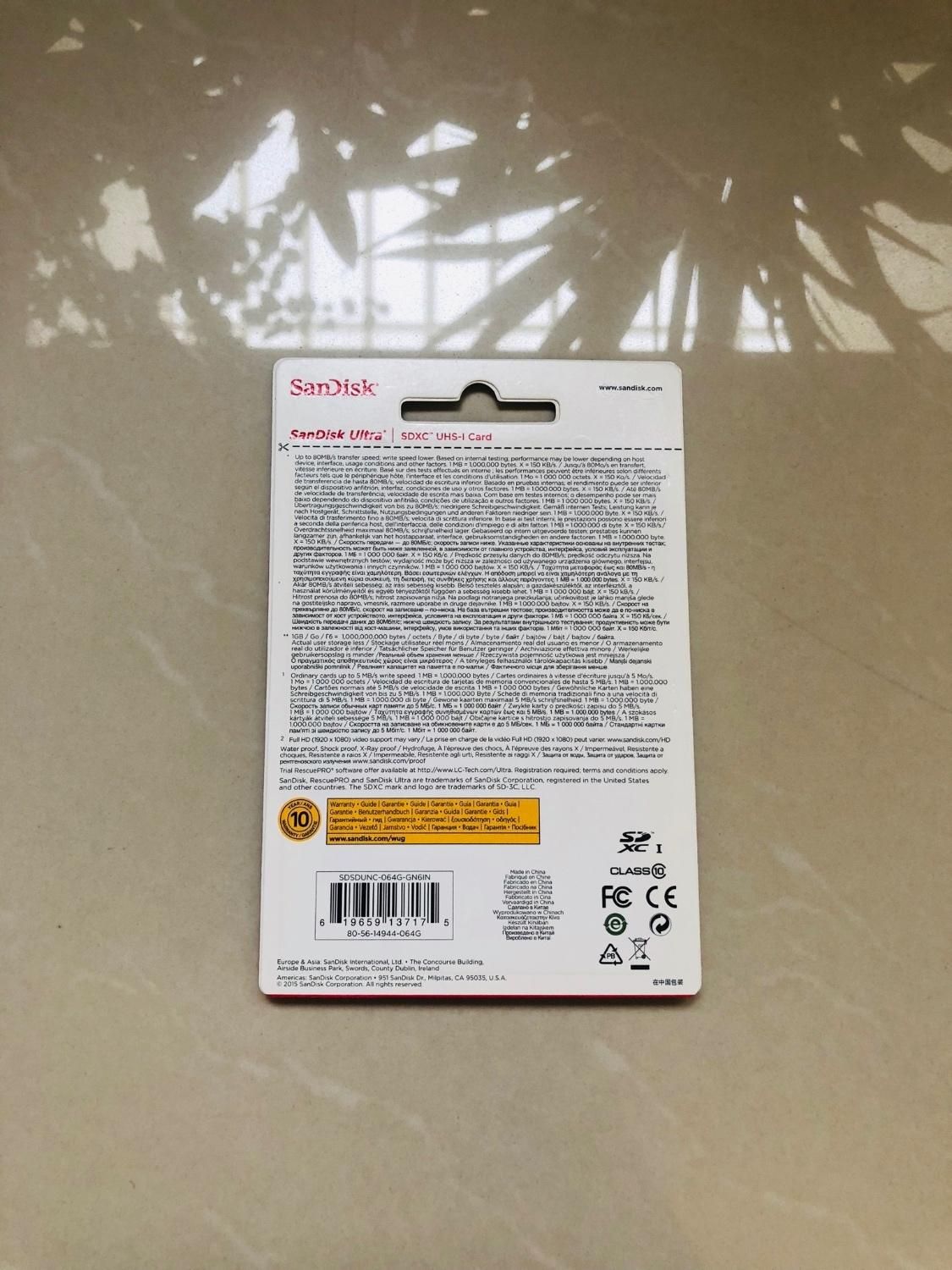کارت SDXC سن دیسک Ultra کلاس۱۰،حافظه ۳۲ گ نو|دوربین عکاسی و فیلم‌برداری|اصفهان, عباس‌آباد|دیوار