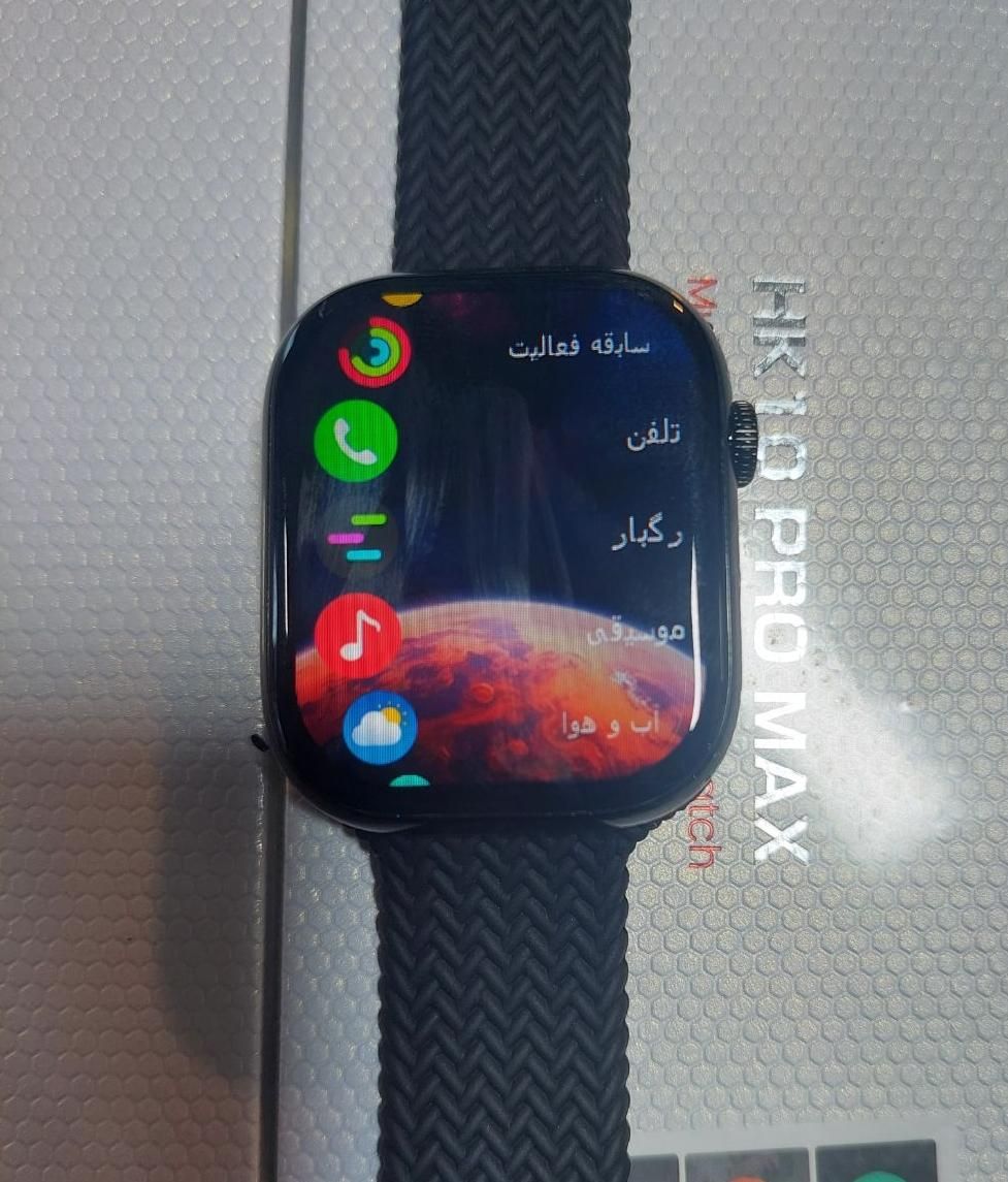 ساعت لاکچری هوشمند مشکی براق HK100اصل|ساعت|قم, نیروگاه|دیوار