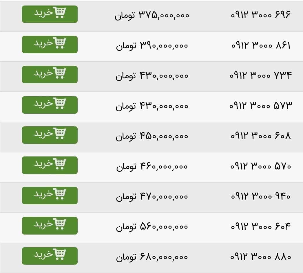 0912-3000-696|سیم‌کارت|تهران, سعادت‌آباد|دیوار