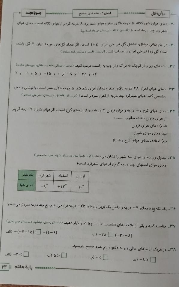 کتاب کمک آموزشی ریاضی جویا مجد هفتم|کتاب و مجله آموزشی|شیراز, شهرک والفجر|دیوار