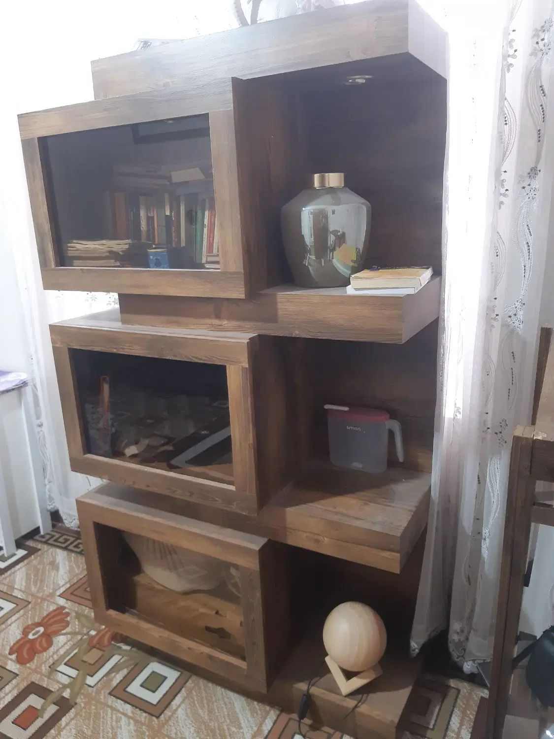 بوفه کمد تمام ام دی اف طرح چوب بسیار محکم وکاربردی|بوفه، ویترین، کنسول|مشهد, حجاب (شهرک غرب)|دیوار