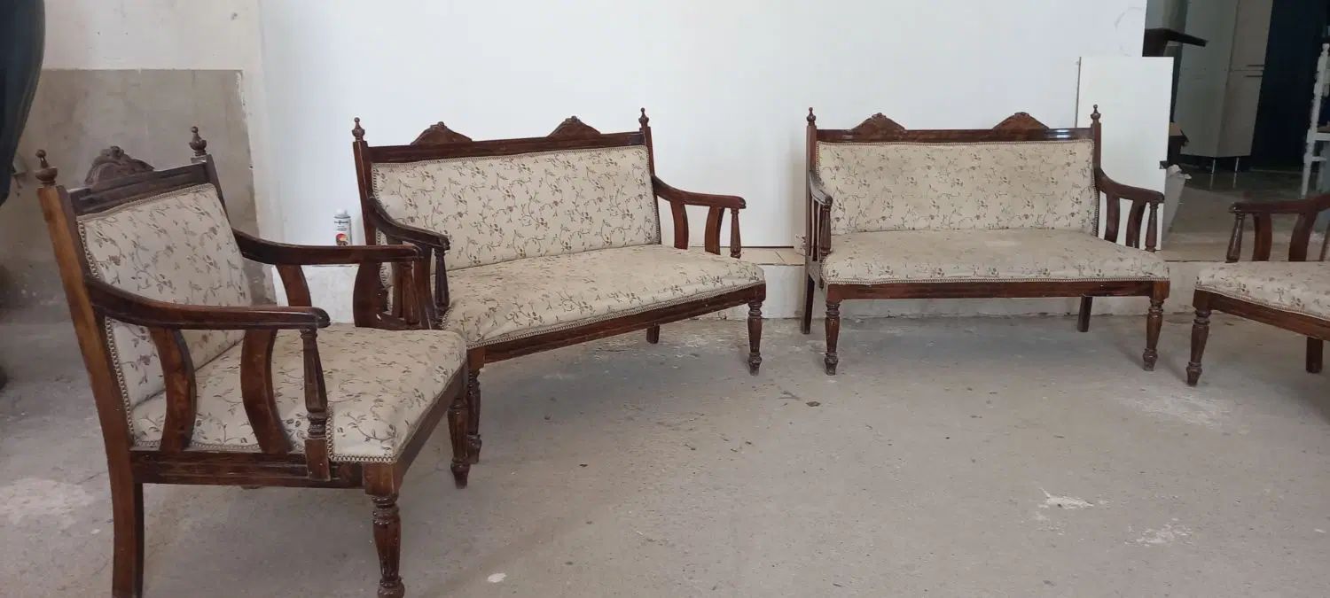 مبلمان چوبی قدیمی|مبلمان خانگی و میز عسلی|کرج, محمود آباد|دیوار