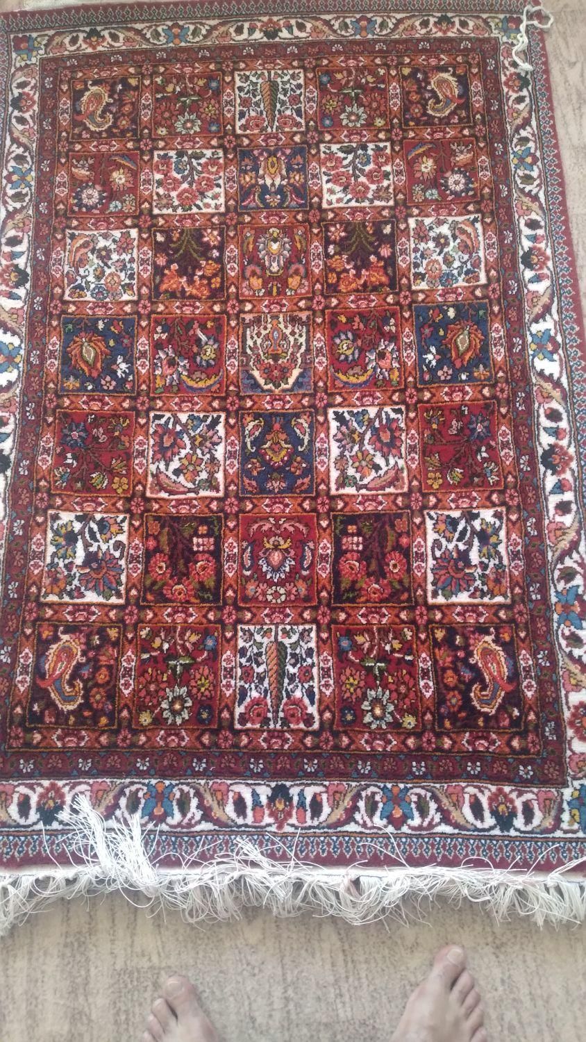 قالیچه دستبافت یک دریک ونیم|فرش|شهرکرد, |دیوار