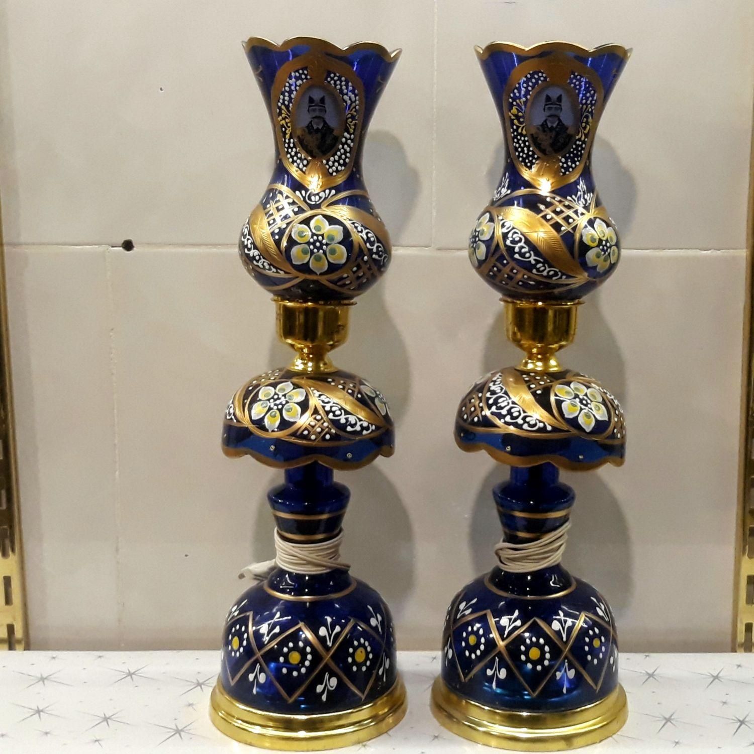چراغ لاله عباسی اکبند ۵۰ سانتی|چراغ خواب و آباژور|مشکین‌دشت, |دیوار