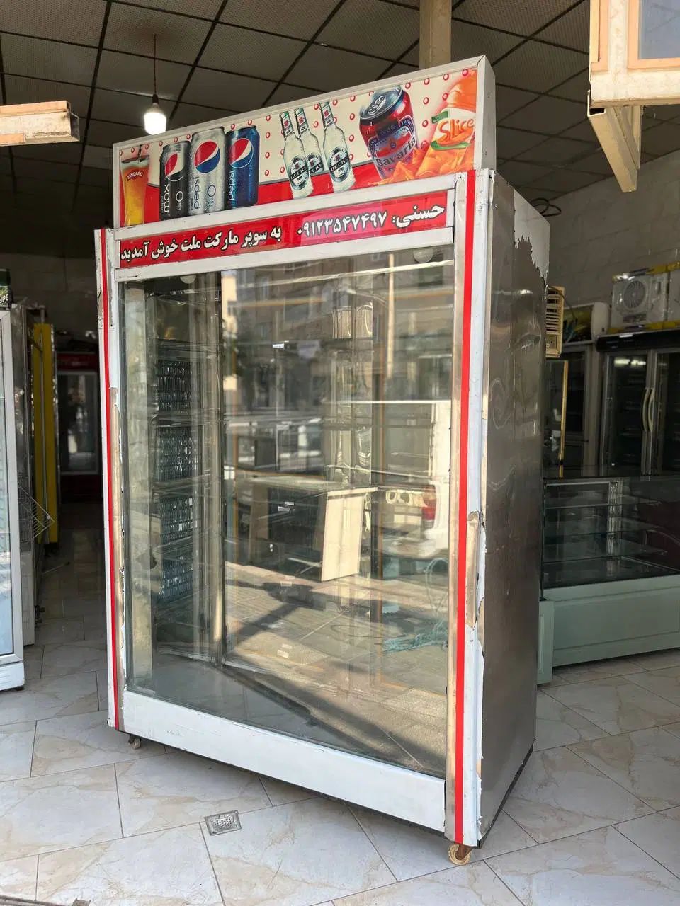 یخچال ایستاده دوطرف نما 1/5 متری استیل|فروشگاه و مغازه|تهران, تهرانسر شمالی|دیوار