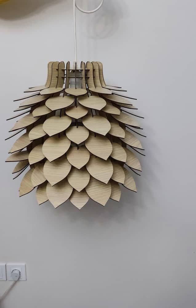 لوستر آویز مدل کاج تک شعله|لوستر و چراغ آویز|کرج, دهقان ویلا|دیوار