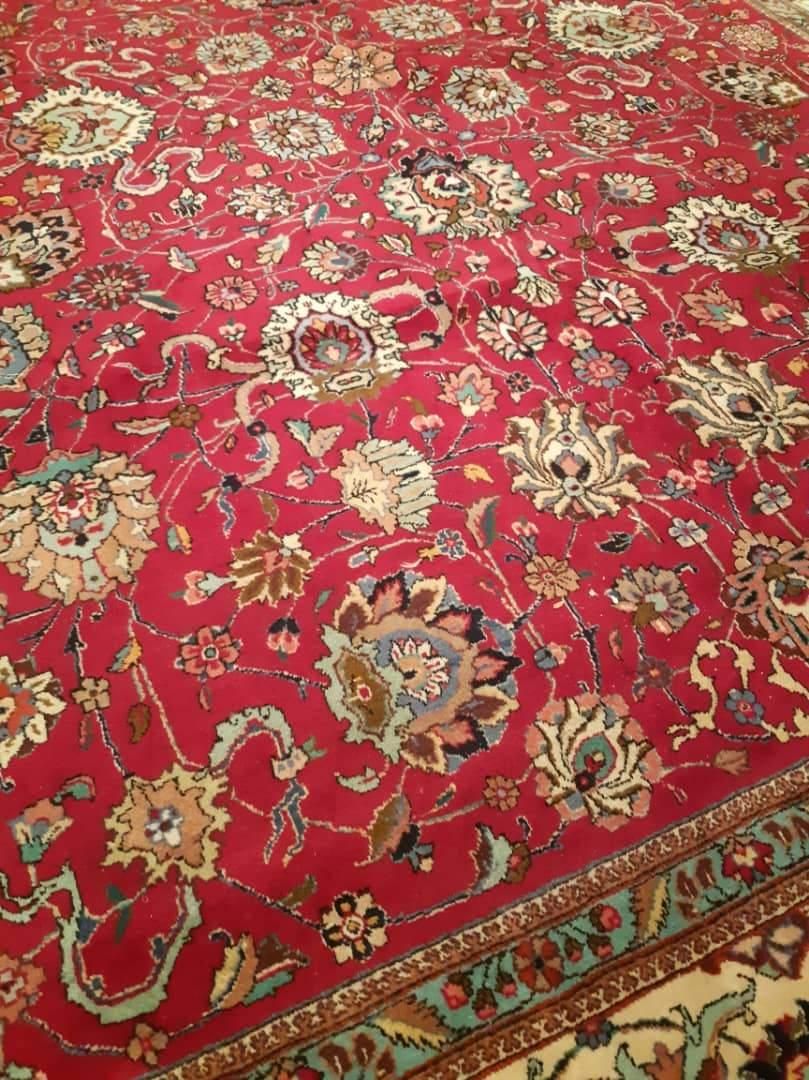 فرش افشان تبریز 12 متری 30 رج (کم گوشت)|فرش|رشت, امین الضرب|دیوار
