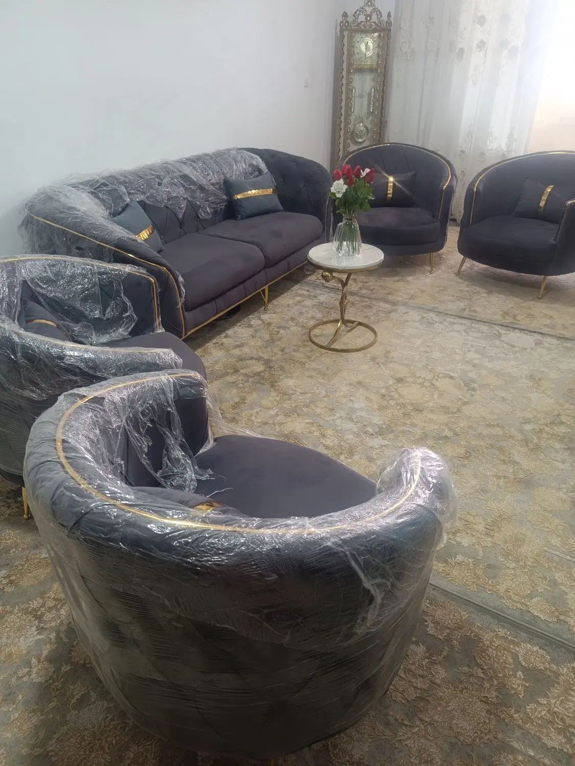 مبلمان چستر 7نفره با ضمانت نامه|مبلمان خانگی و میز عسلی|تهران, آبشار|دیوار