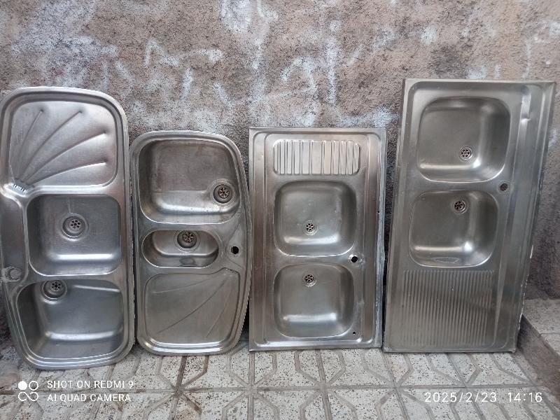 فروش انواع سینک دو قولو توکار وروکاردسته دوم تمیز|مصالح و تجهیزات ساختمان|نیشابور, فردوسی جنوبی|دیوار