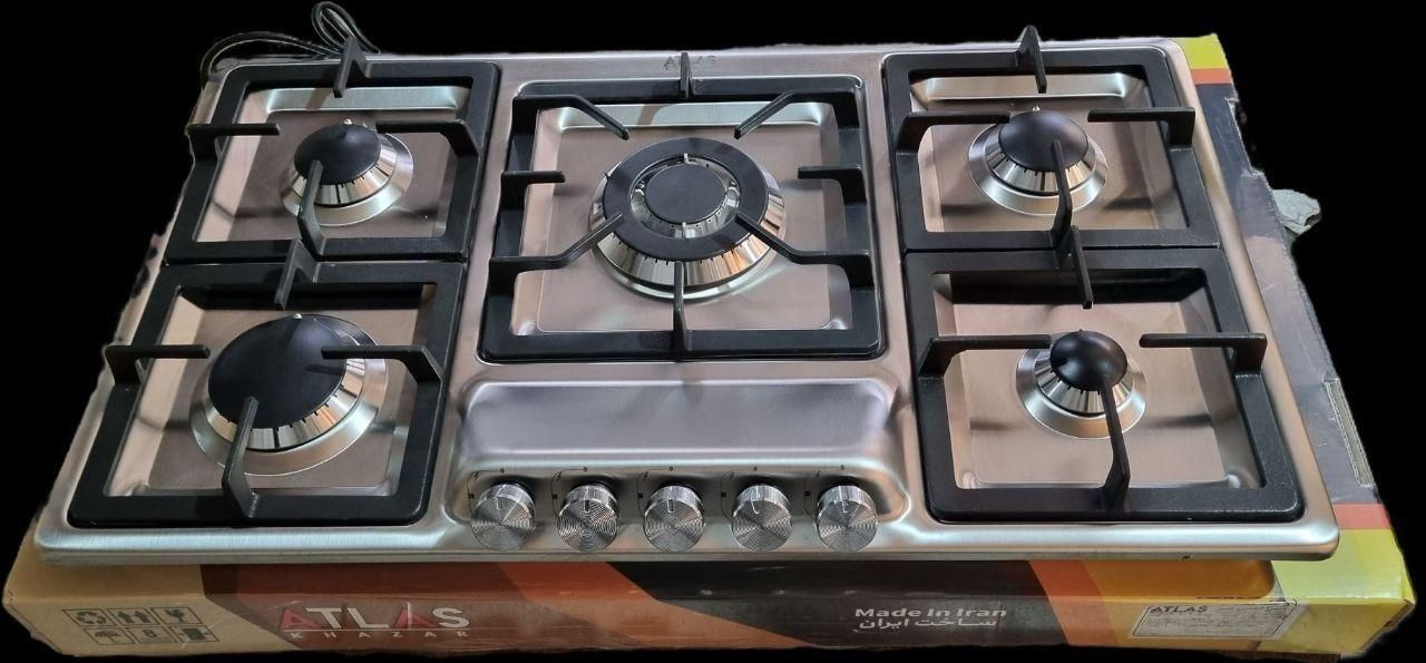 اجاق گاز صفحه ای رومیزی اطلس خزر طرحB۸۵۵۲|اجاق گاز و لوازم برقی پخت‌وپز|تبریز, |دیوار