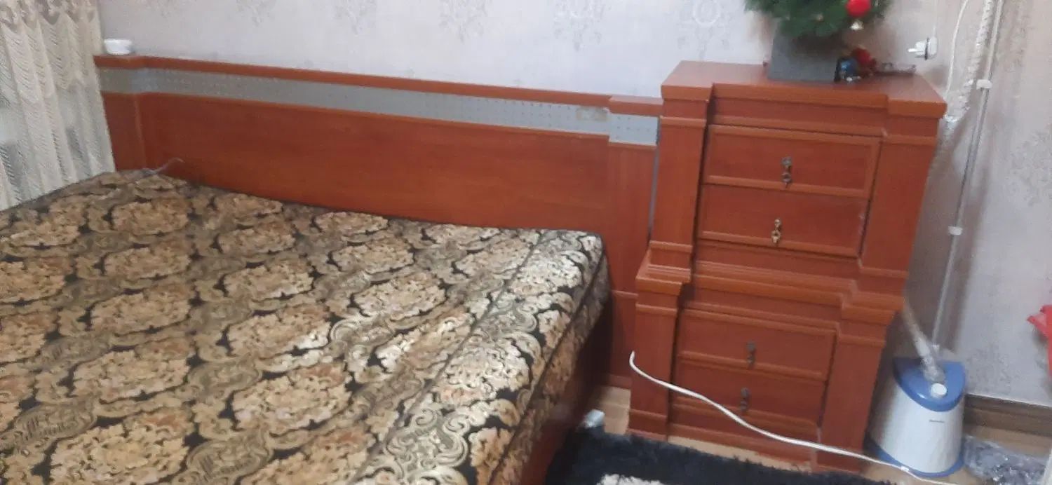 سرویس خواب دونفره چوب|تخت و سرویس خواب|تهران, وصفنارد|دیوار