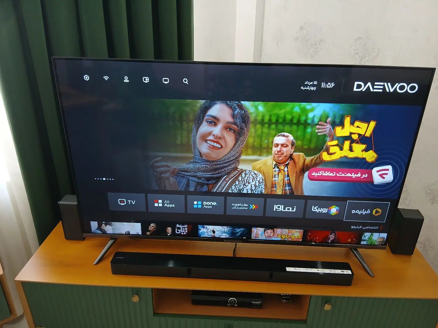 تلویزیون ۵۵ اینچ 4k دوو|تلویزیون و پروژکتور|تهران, والفجر|دیوار