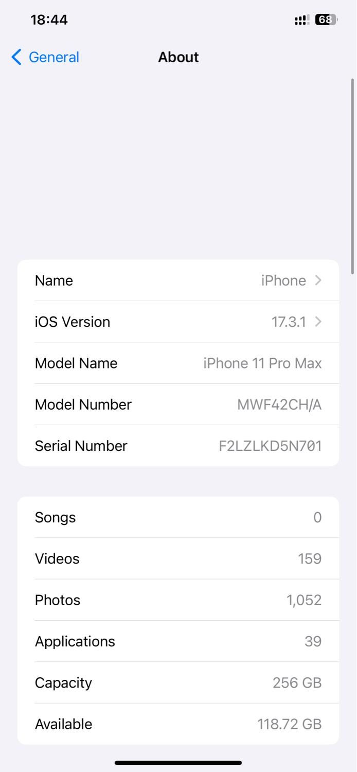 اپل iPhone 11 Pro Max با حافظهٔ ۲۵۶ گیگابایت|موبایل|کرج, مشکین‌دشت|دیوار