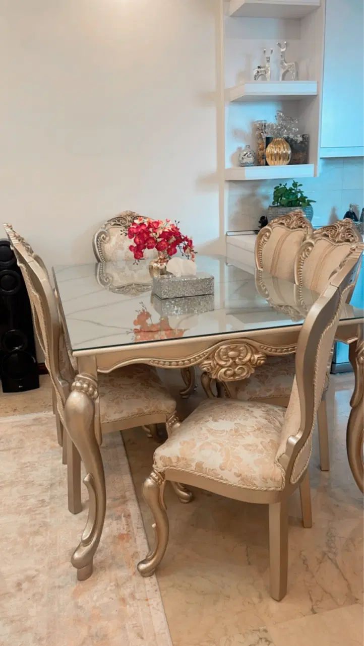 مبل ۸ نفره استیل چوب راش /میز ناهار خوری/جلو مبلی|مبلمان خانگی و میز عسلی|تهران, جنت‌آباد مرکزی|دیوار