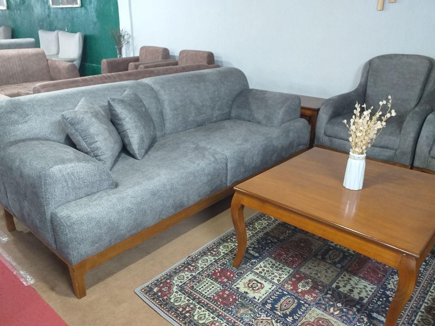 مبل بنفیکا ۸ نفره. پارچه لینا خارجی. چکی بدون سود|مبلمان خانگی و میز عسلی|ساری, |دیوار