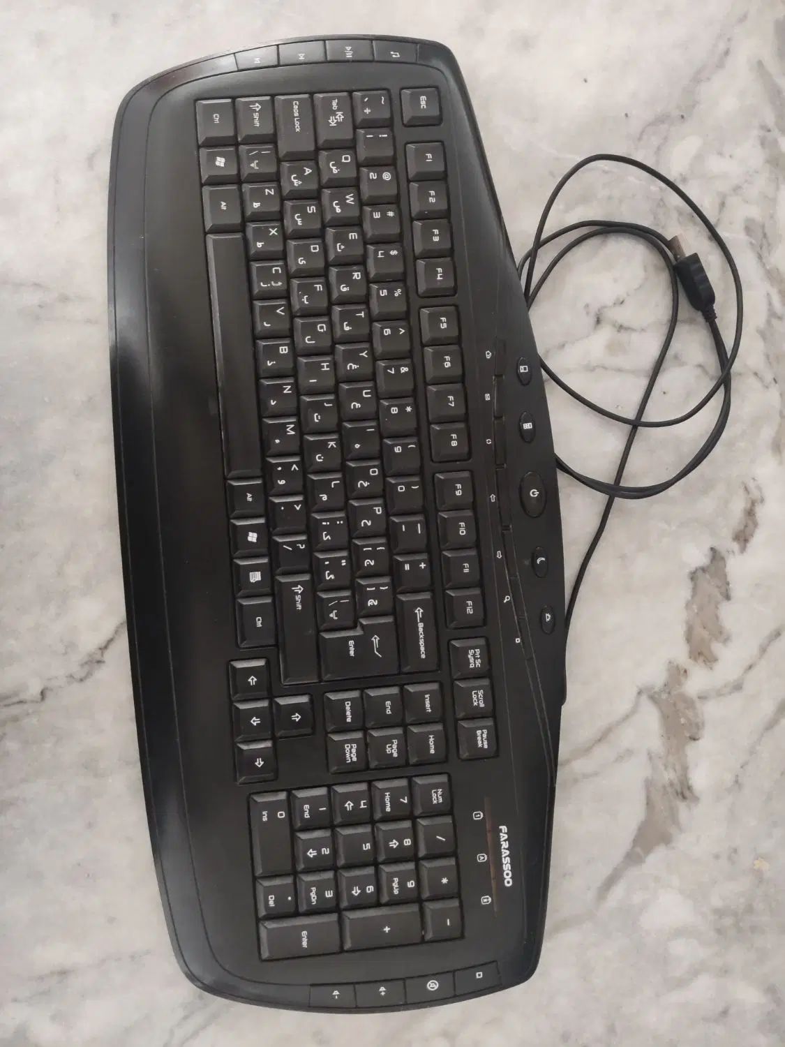 کیبورد سیم دار فراسو مدل FCR-6160|قطعات و لوازم جانبی رایانه|اصفهان, دوطفلان|دیوار