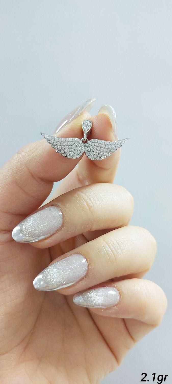 مدال گردنبند نقره کادویی بال ملکه کد313 نقره سازی|بدلیجات|تبریز, |دیوار