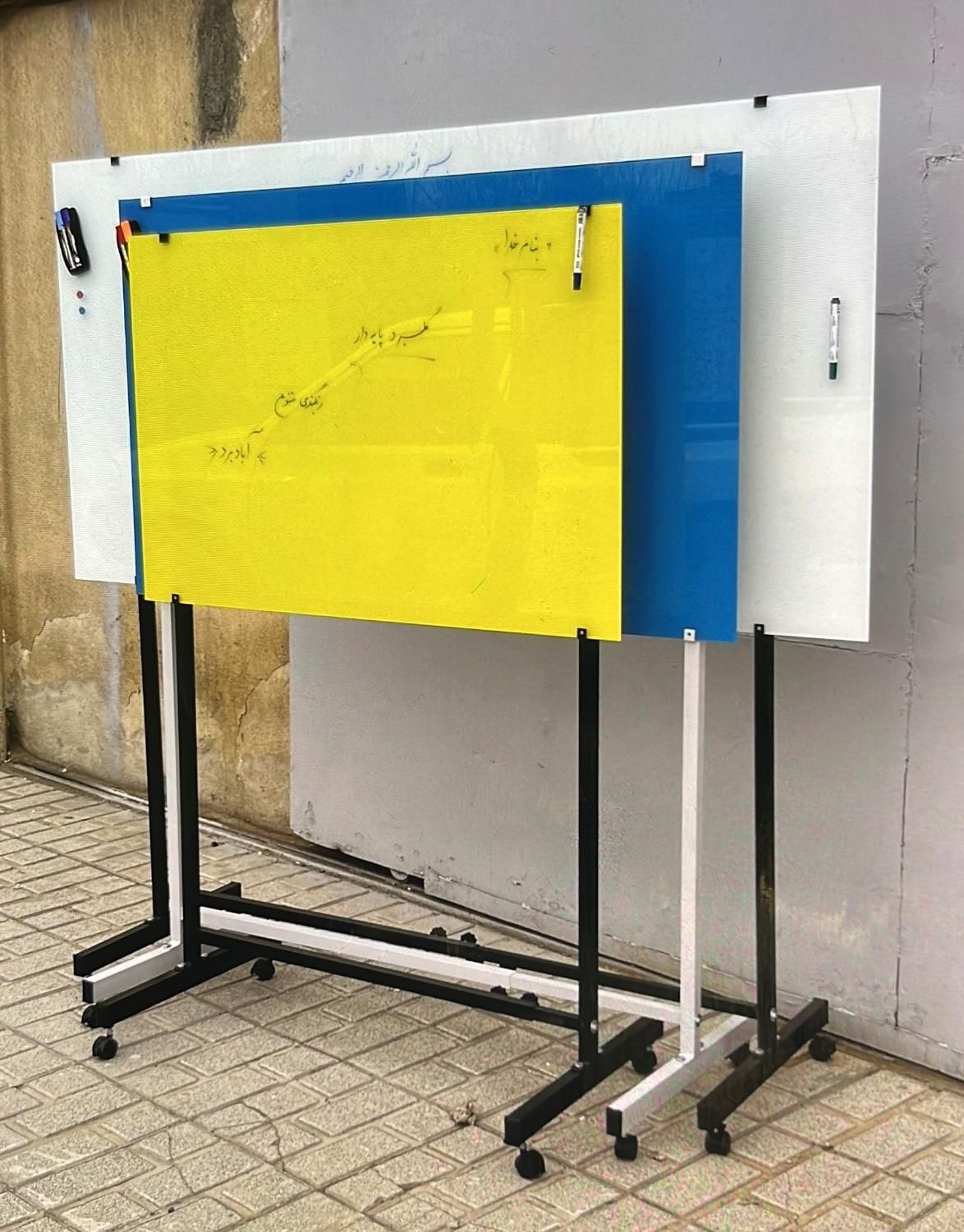 تخته وایت برد شیشه ای ۱۵۰x۹۰ رنگی گلسبرد a7788|لوازم التحریر|تهران, امیریه|دیوار