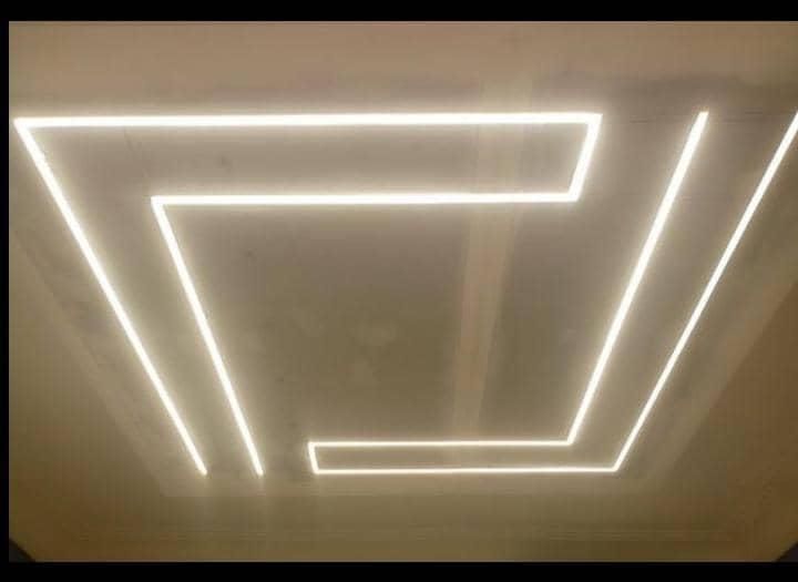 اجرای کناف رنگ و چراغ لاین نوری|خدمات پیشه و مهارت|قشم, |دیوار