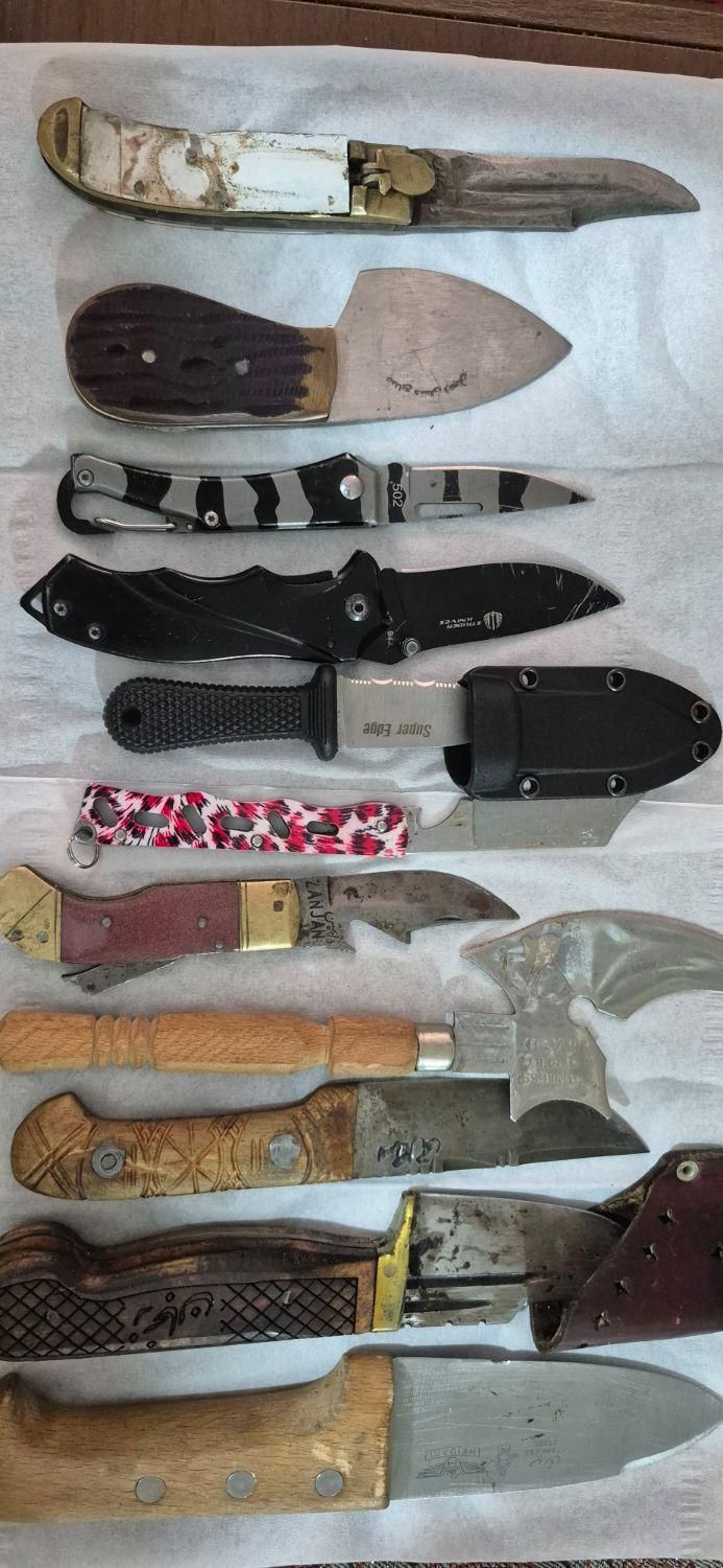 تعدادی چاقو|کوهنوردی و کمپینگ|قزوین, |دیوار