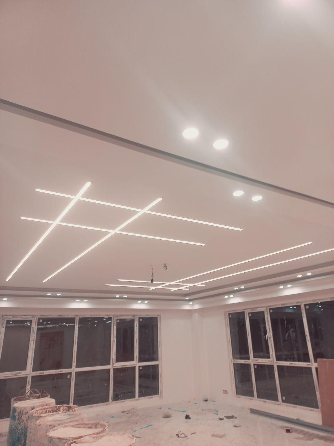 لاین نوری و نور پردازی برق ساختمان|لامپ و چراغ|همدان, |دیوار