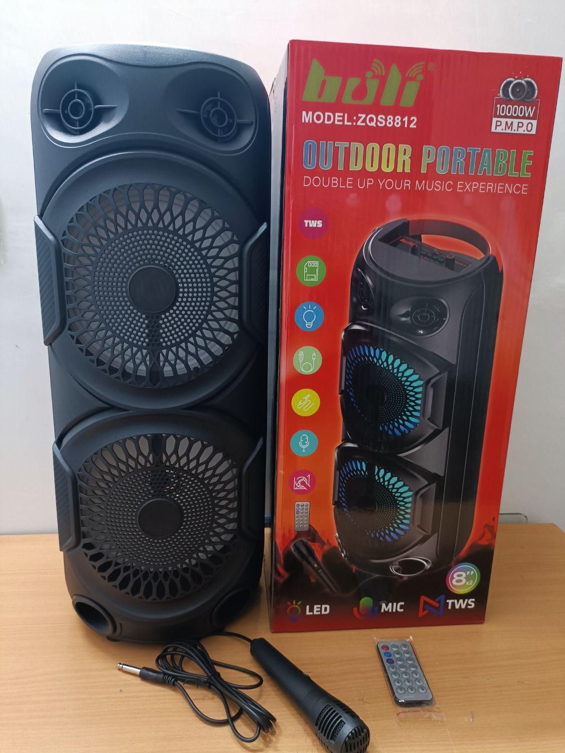 اسپیکر بلوتوثی ۱۶ اینچ مدل ۸۸۱۲|سیستم صوتی خانگی|بندر ماهشهر, |دیوار