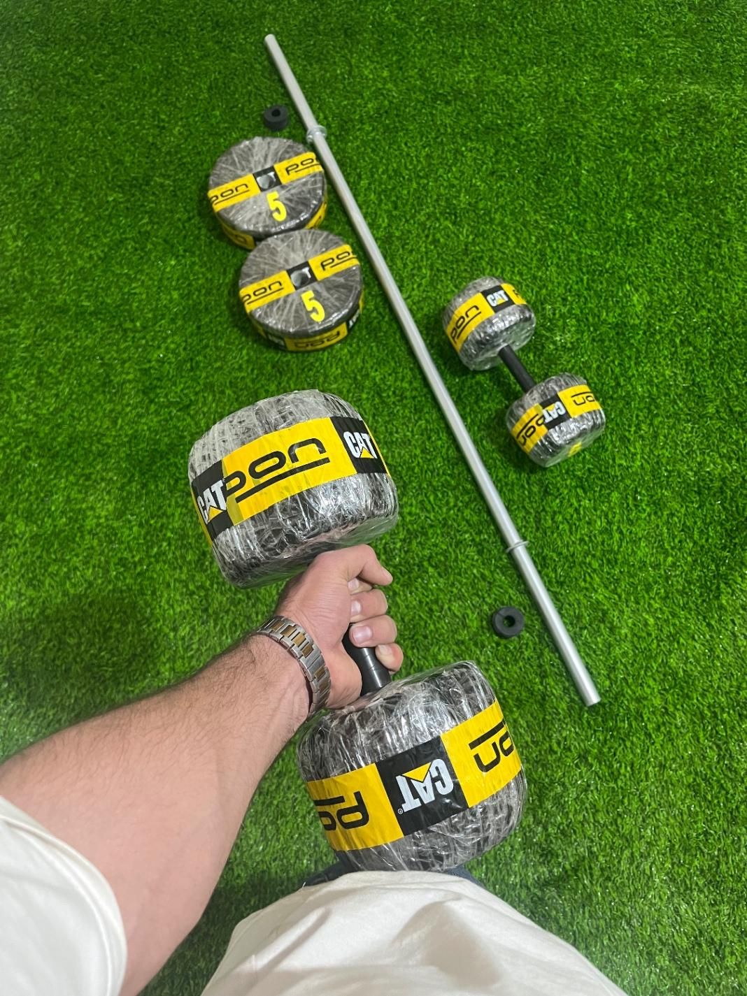 دمبل هالتر ورزشی(وزنه بدنسازی بتنی)|تجهیزات ورزشی|شهریار, شهریار|دیوار