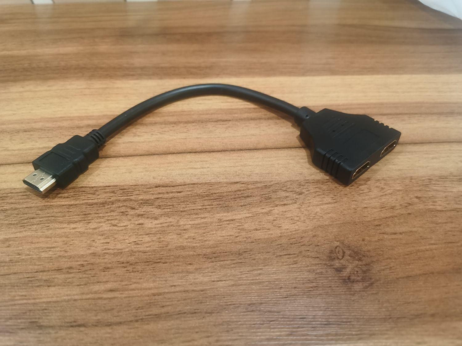 کابل 3 متری hdmi  و  مبدل 1 به 2 hdmi|قطعات و لوازم جانبی رایانه|رشت, یخسازی|دیوار
