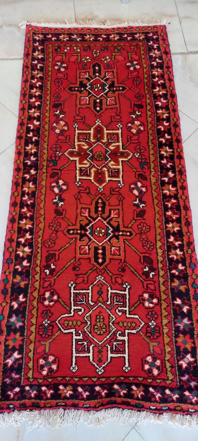 فرش دستبافت کناره هریس ابعاد ۸۰×۱/۸۵ نو|فرش|تبریز, |دیوار