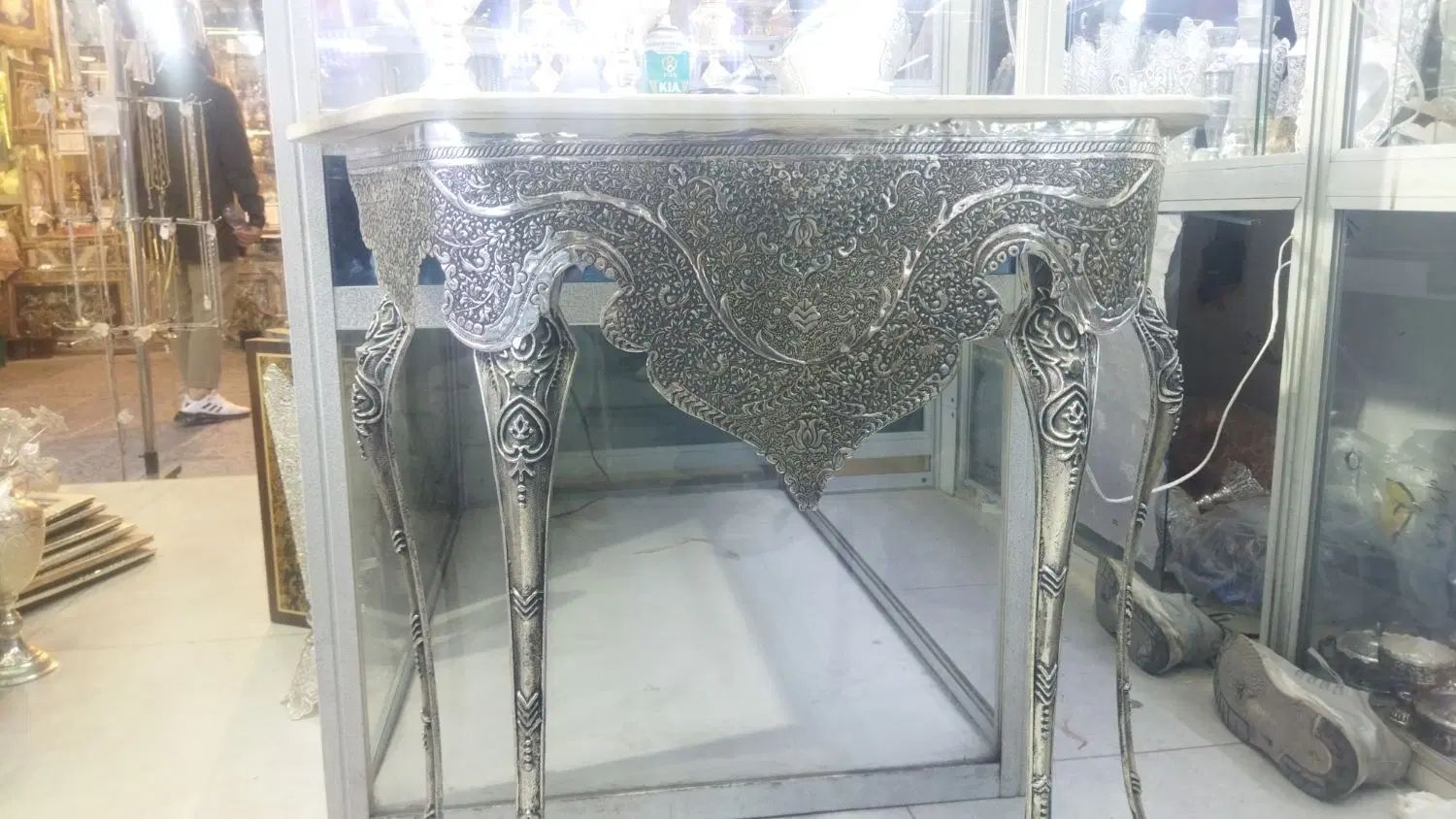 میز کنسول قلم زنی|مبلمان خانگی و میز عسلی|اصفهان, نقش جهان|دیوار