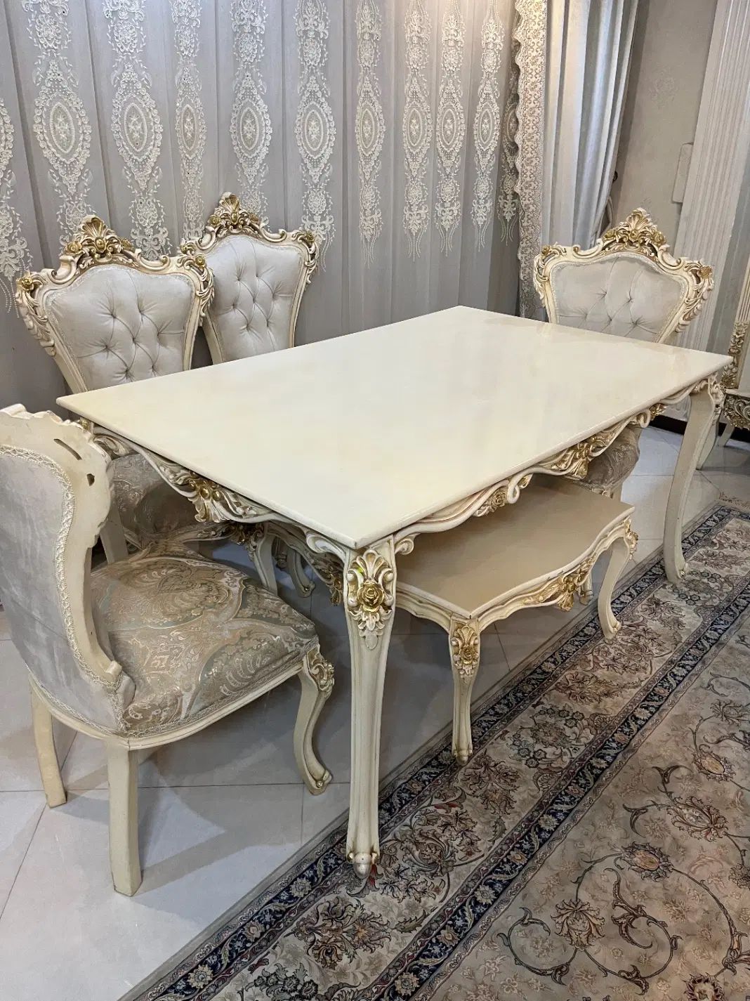 مبل استیل نه نفره ناهار خوری ۶ نفره، دکوری|مبلمان خانگی و میز عسلی|تهران, کوثر|دیوار