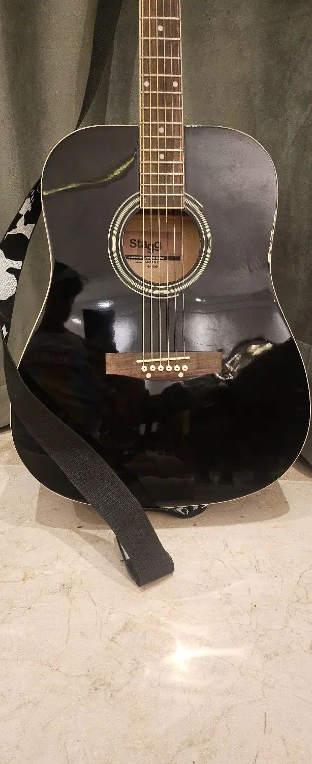 گیتار دست ساز آکوستیک ستگ(stagg) مدل SA20D BLK|گیتار، بیس، امپلیفایر|تهران, الهیه|دیوار