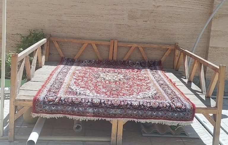تخت باغ و قهوه خانه چوب روس|تخت و سرویس خواب|قروه, |دیوار