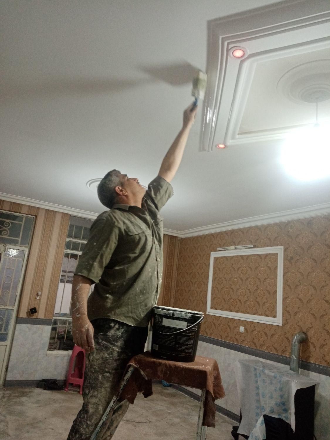 نقاشی ساختمان استاد شادمان|خدمات پیشه و مهارت|چناران, |دیوار